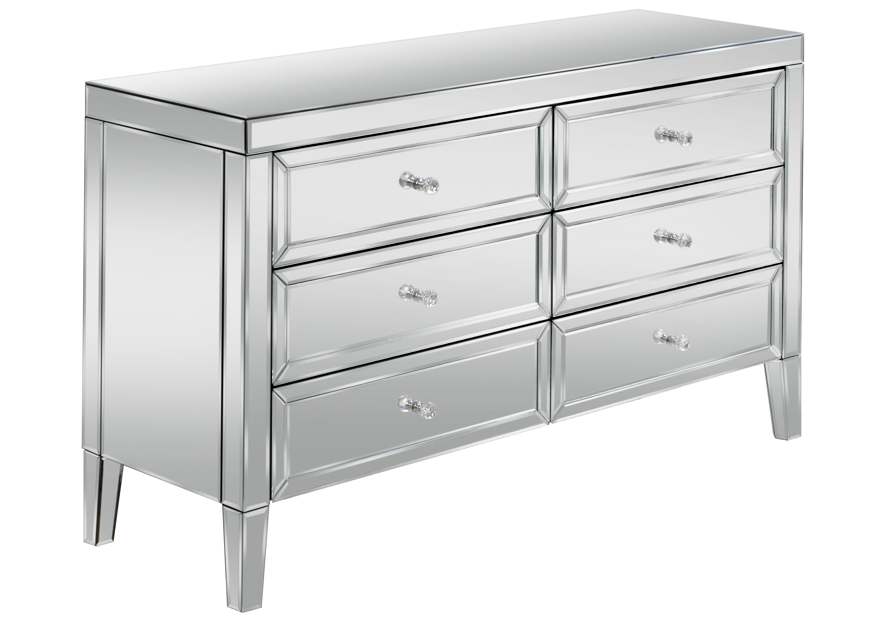 Valencia mirrored deals chest of drawers