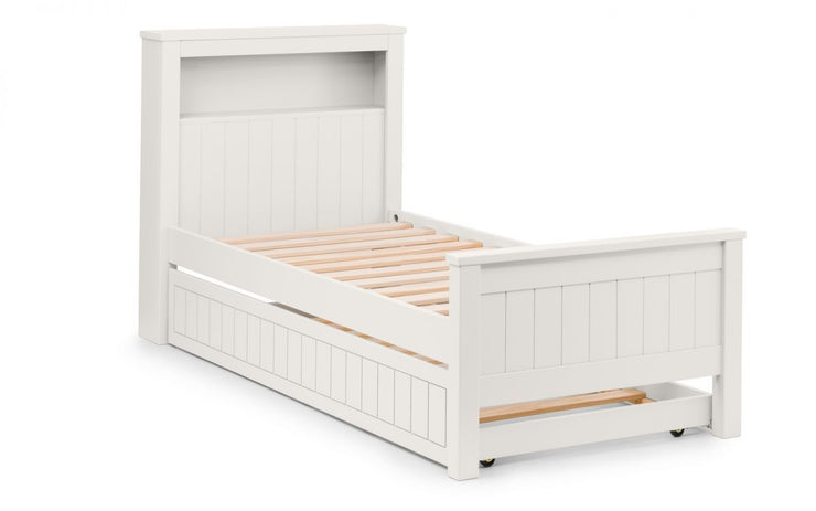 Maine Bookcase Bed - Surf White